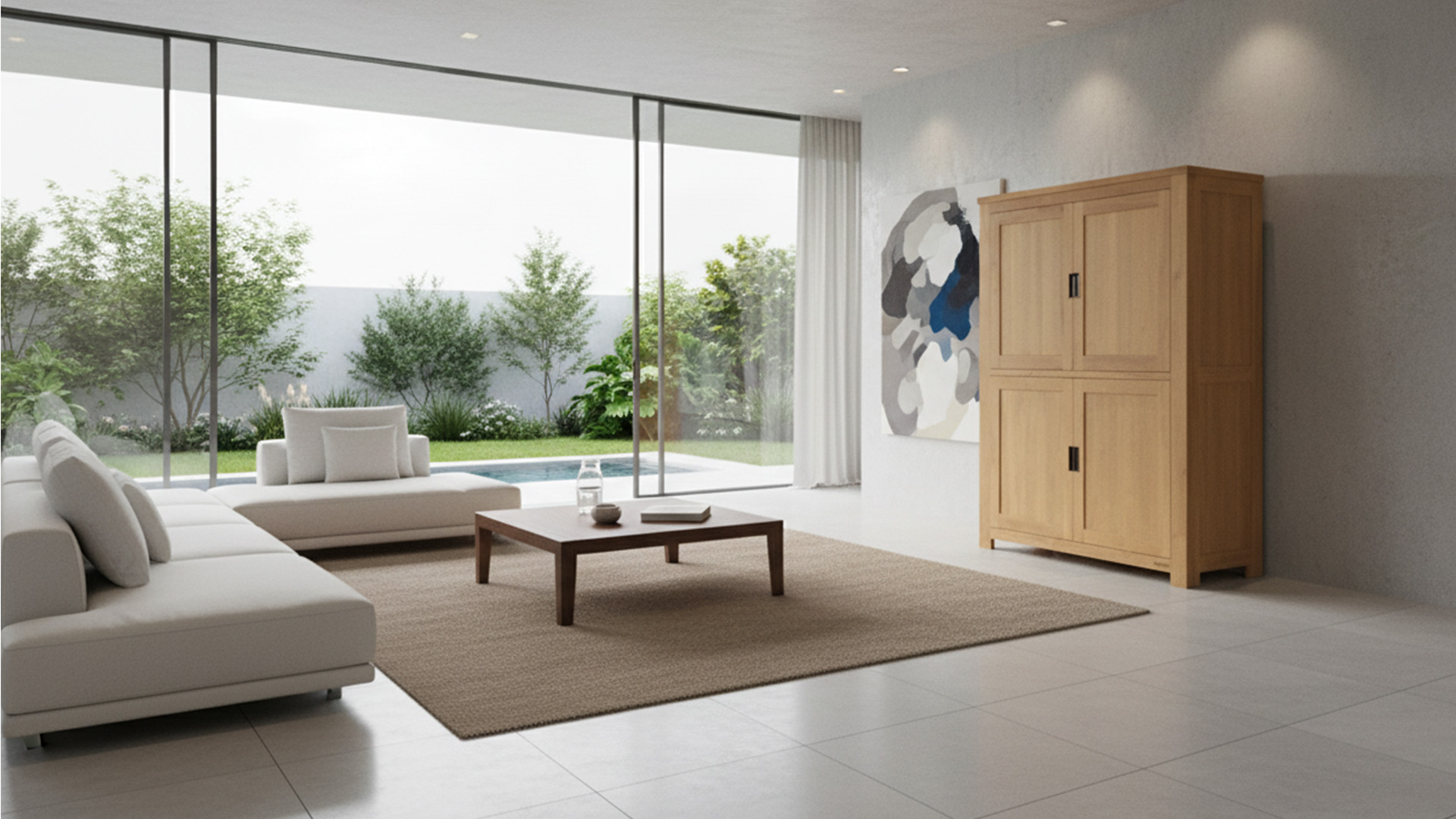 Barkast Modern Black 120cm 4 Draaideuren 120 x 50 x H160cm Modern-Line Diamond Collection  