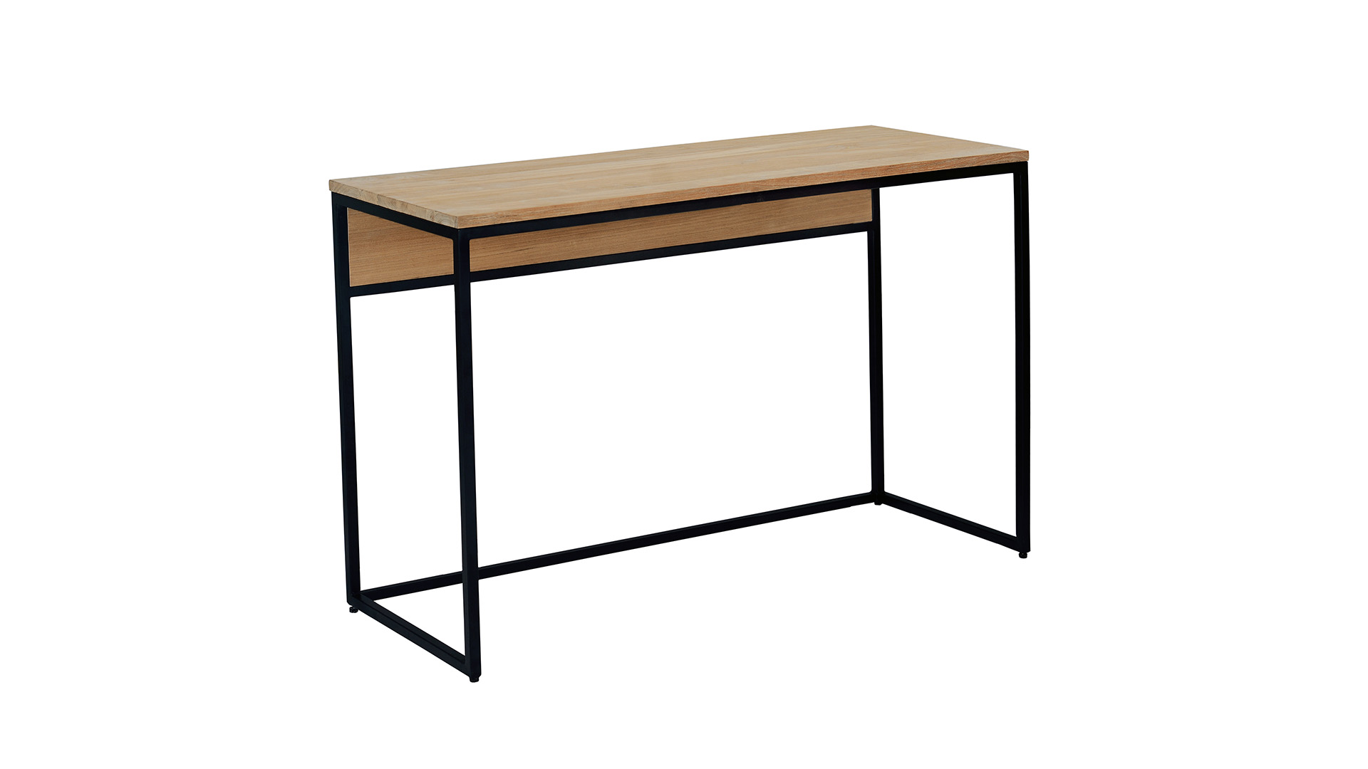 Teak Office Desk Modena 120cm Teak Light Brushed - Diamond Collection