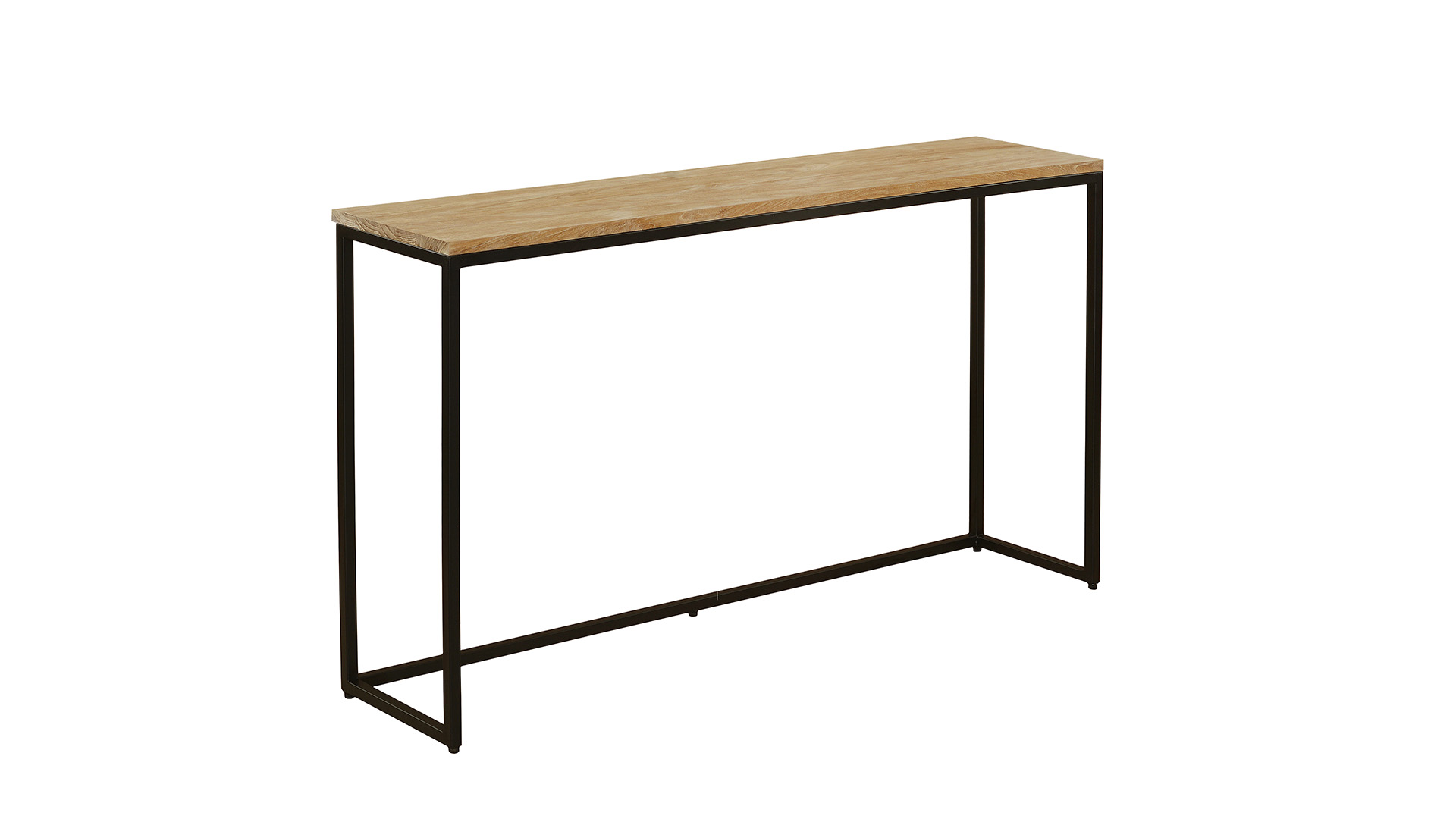 Modena Wall Console Single Top 140cm x 30cm x H78cm Teak Light Brushed