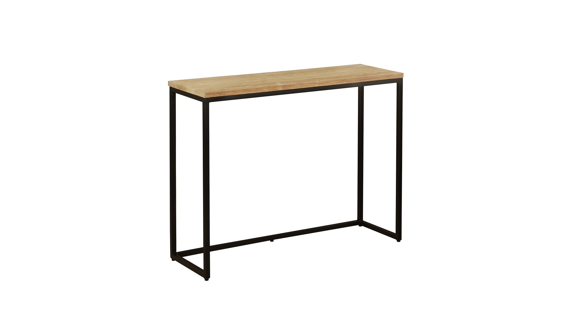 Modena Wall Console Single Top 100cm x 30cm x H78cm Teak Light Brushed