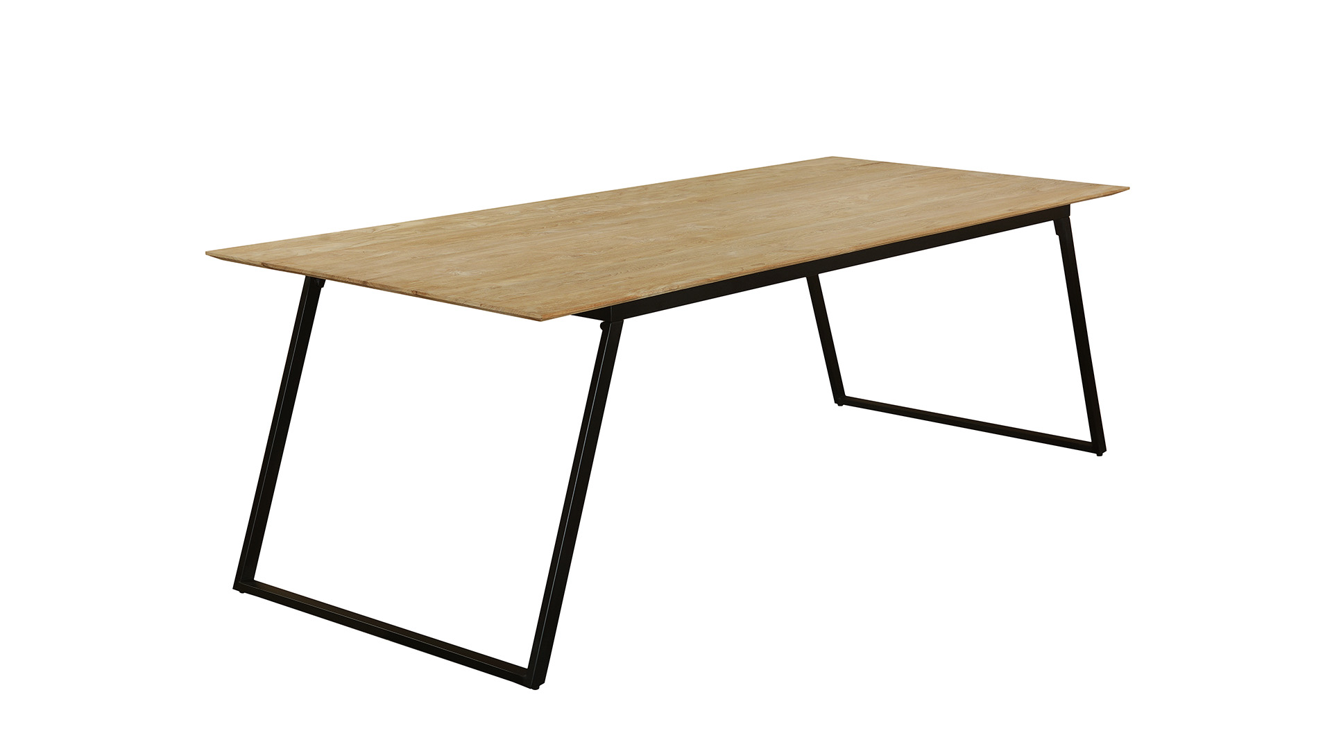 Modena Innentisch 240 cm x 100 cm x H78 cm Teak hell gebürstet