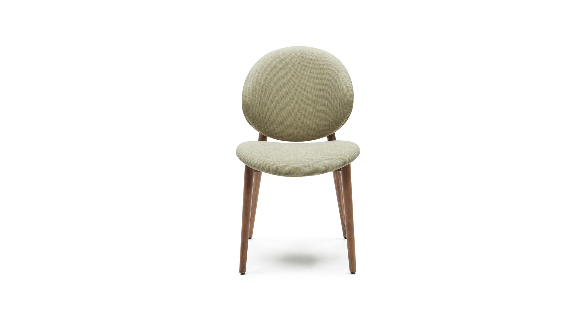 Interieurstoel Toky Met Stof Mint Elcor - Houten Poot Ash Brown