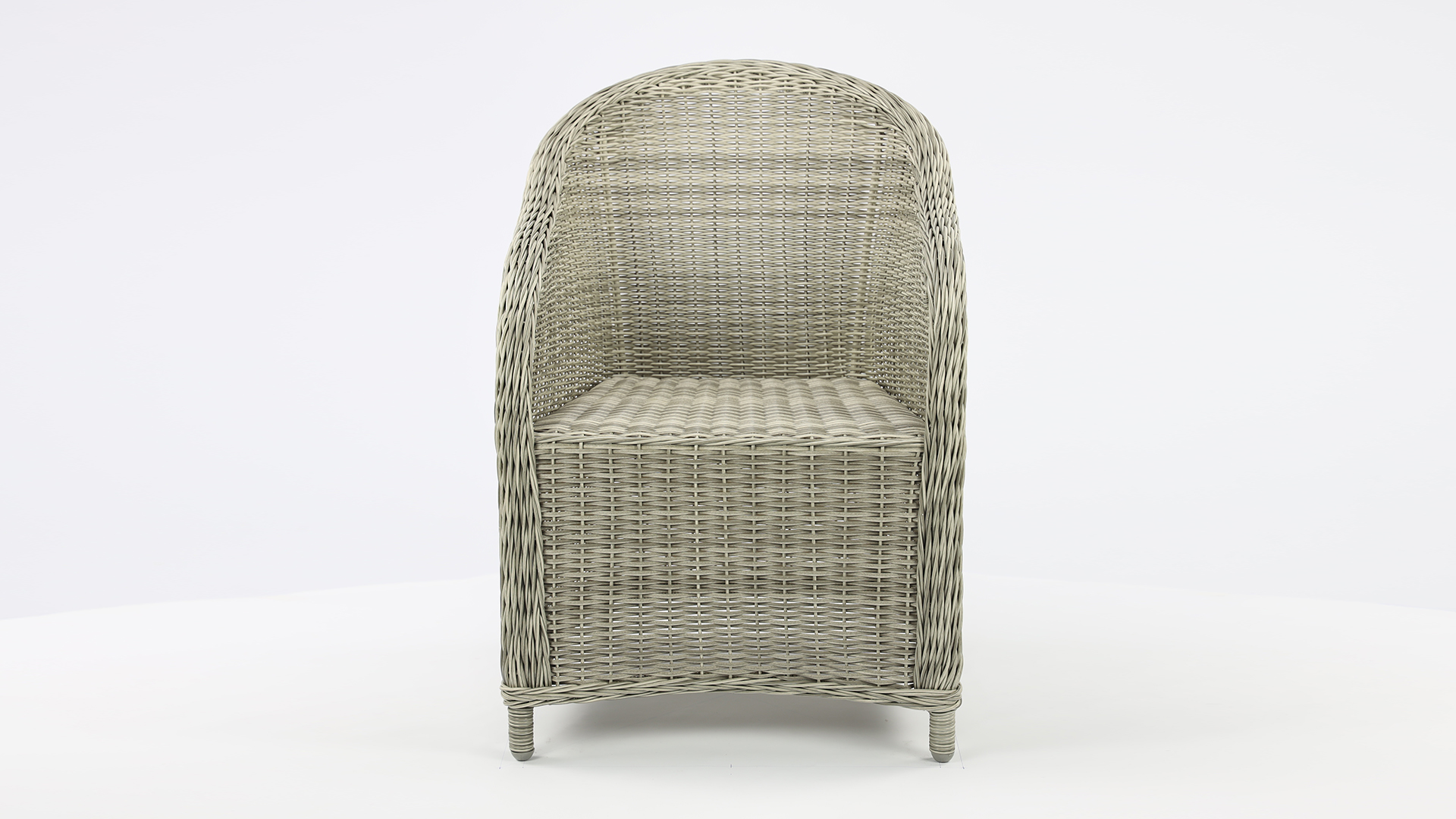 Wickerzetel California Kleur Light Kobo Grey Wicker PE - Alu Frame Luxury Lounge