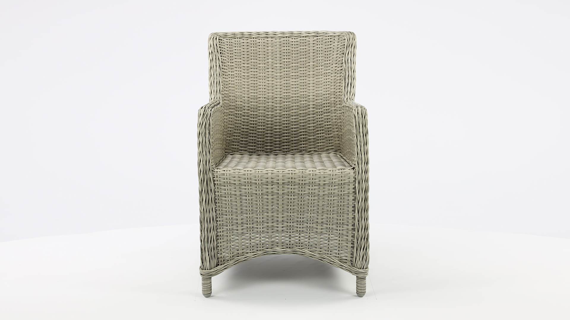 Wickerzetel Boston Kleur Light Kobo Grey Wicker PE - Alu Frame Luxury Lounge