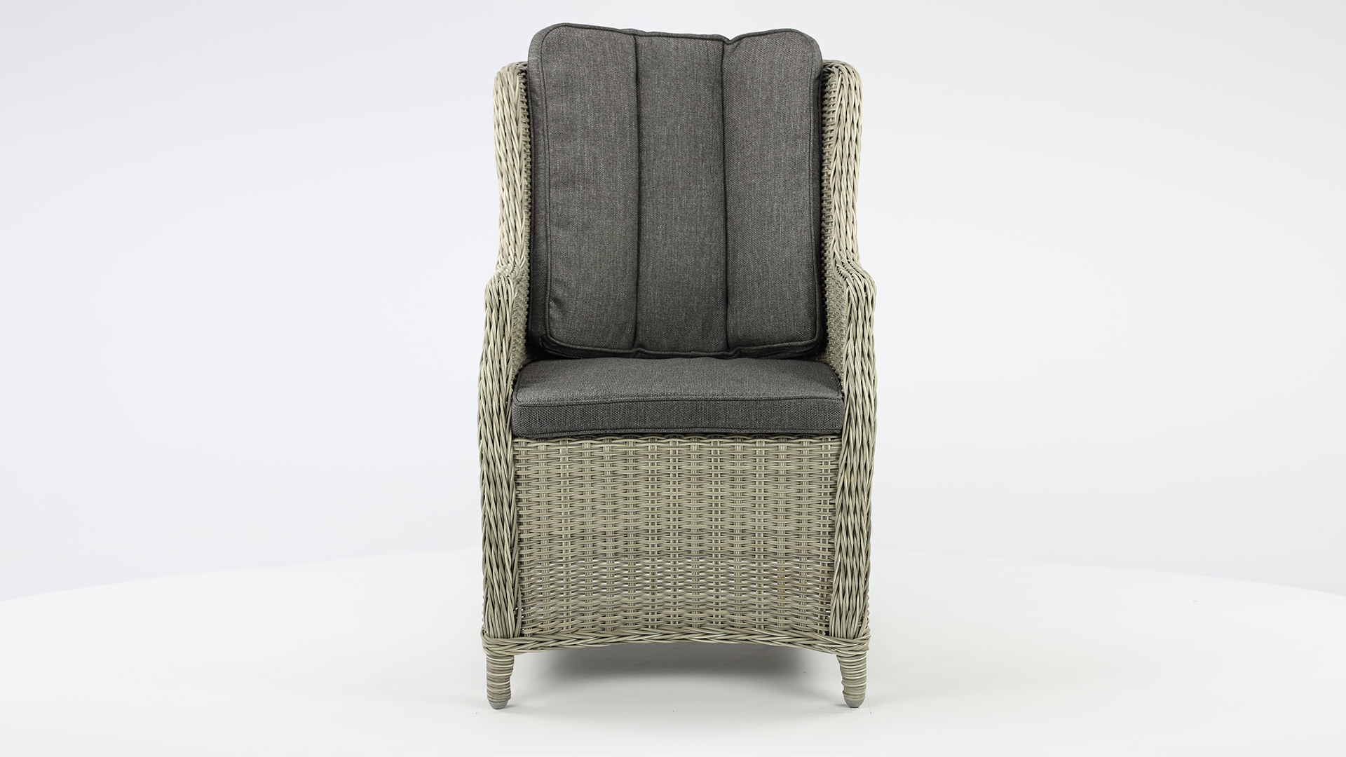 Wickerzetel Indigo Kleur Light Kobo Grey Wicker PE - Alu Frame Luxury Lounge