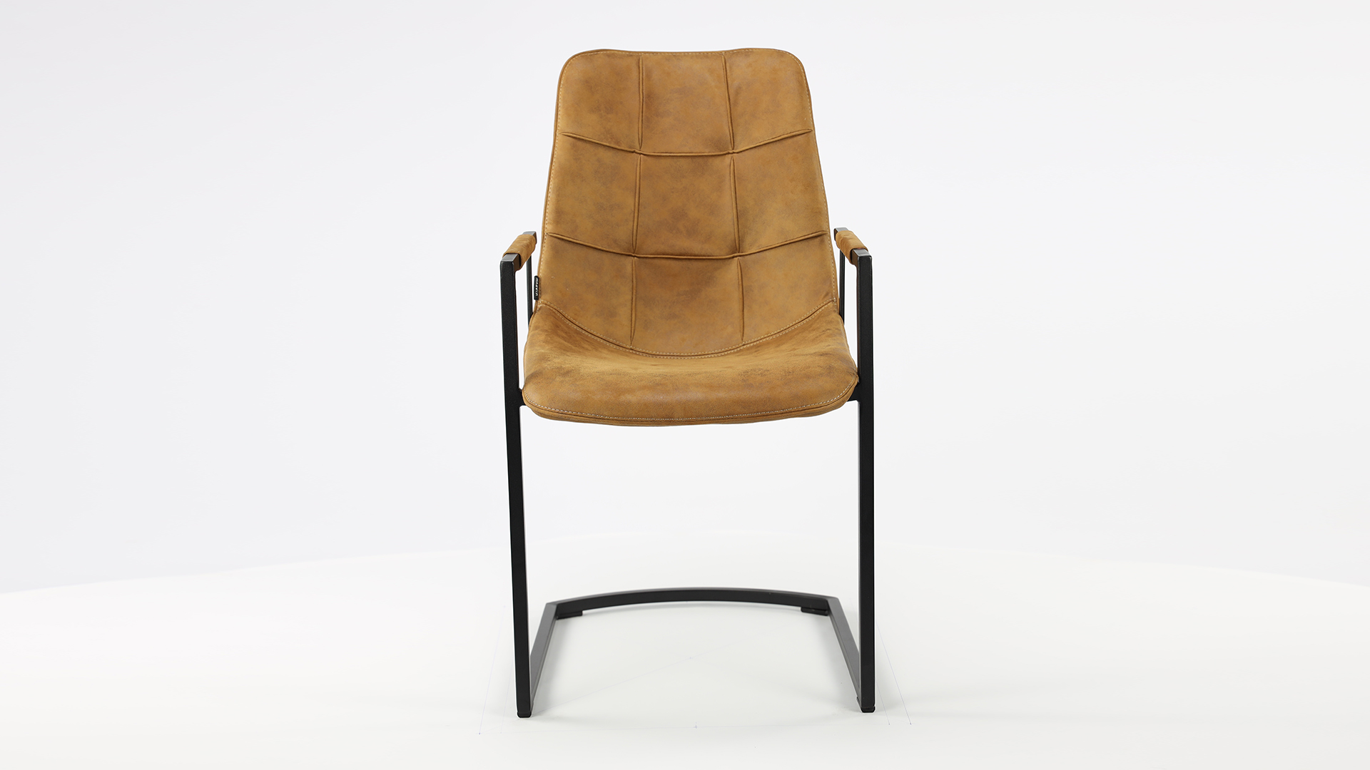 Interior chair Condor Softyl Cognac - Sled leg Black