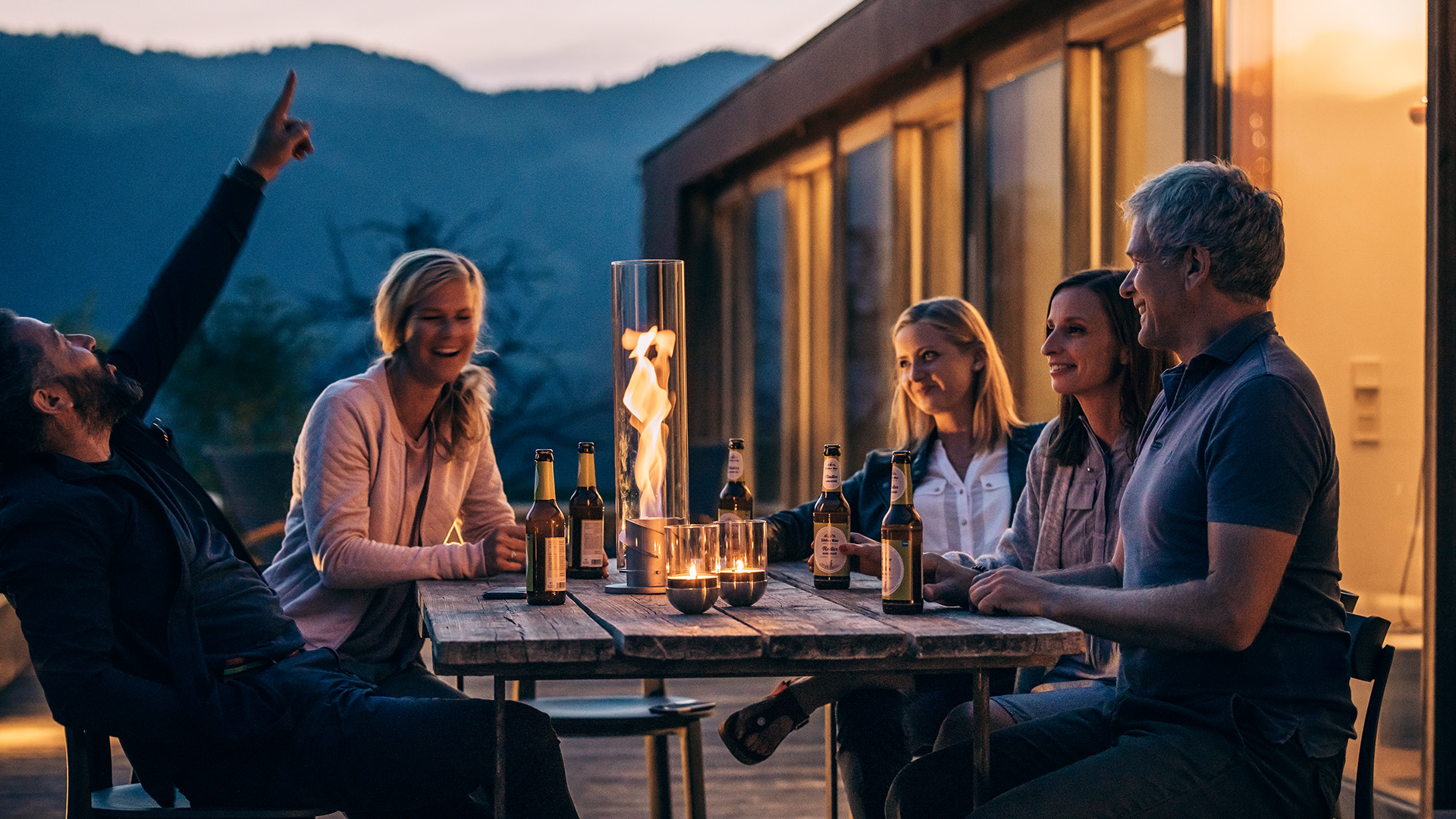 SPIN 120 Silver coloured Wind Light Dia23cm x H54cm Hofats - WPOK-090101 -  Living Essentials