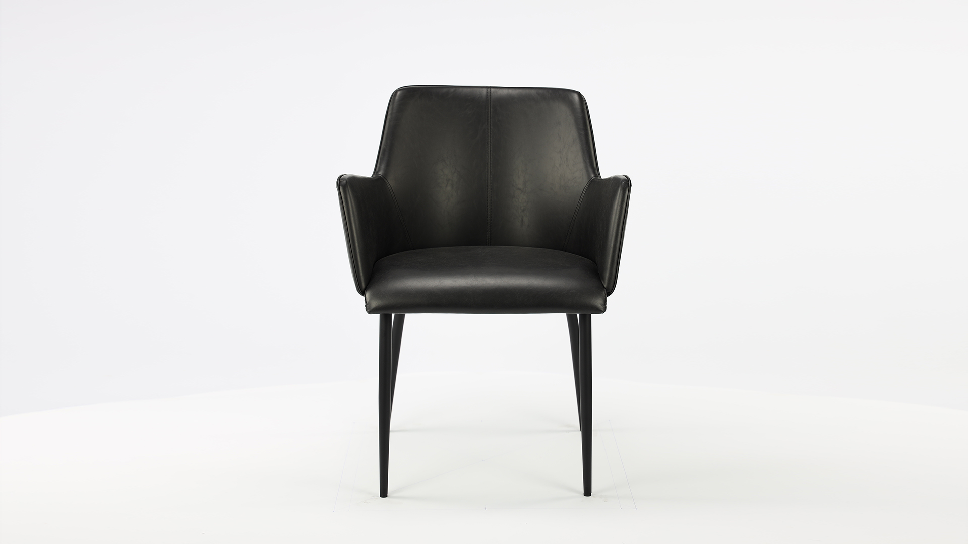 Interior chair Ethan Color Vintage Black Legs Metal Black