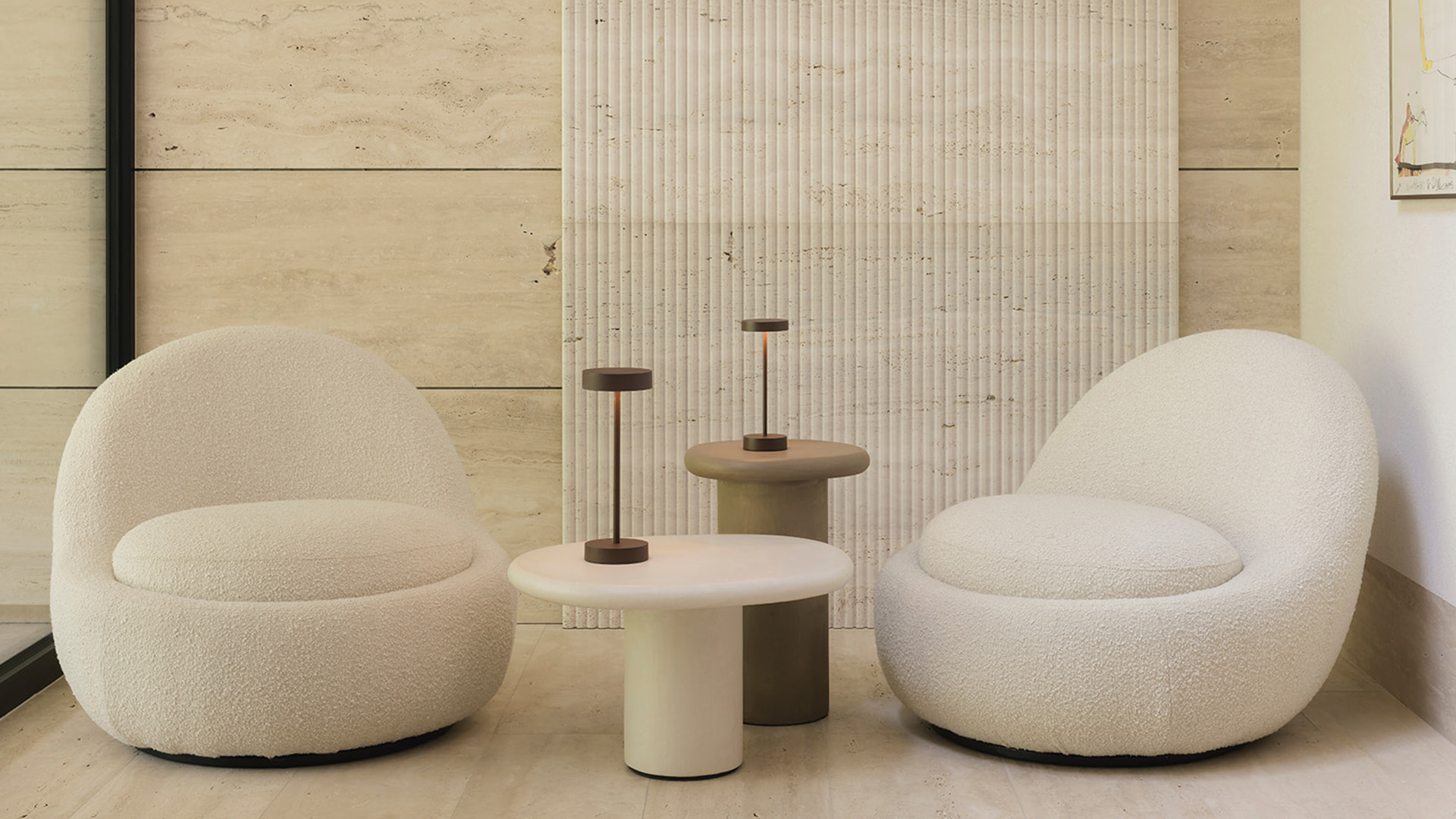 Qoozii Ibiza Corten Designlamp - Dia 12cm x H32cm - Draadloos