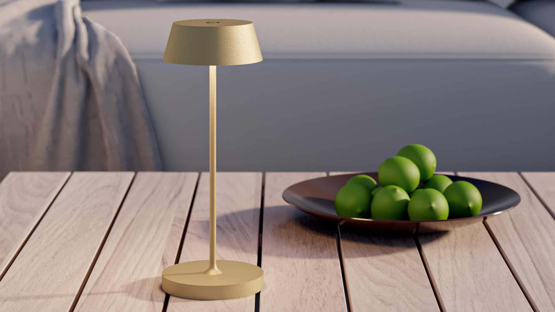 Lampe Design Qoozii Malta Sable - Sans Fil