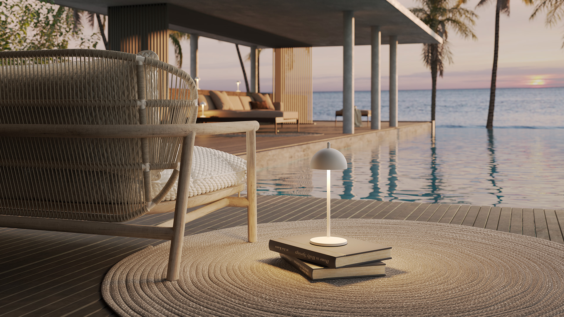 Qoozii Samos Sand Design Lamp - Wireless