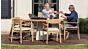 Teak Garden Table Tiago 160cm x 160cm - Leg Cement Base - Teak Top 1