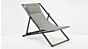 Alu Libec Transat Charcoal Mat - Textilène Gris Argent