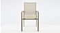 Alu Stacking Chair Napoli Champagne Matt - Light Taupe Textilene 1