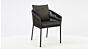 Chaise Alu Gabon Alu Charbon Mat + Cordon extérieur Gris Foncé