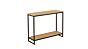 Modena Wall Console Double Top 100cm x 30cm x H78cm Teak Light Brushed 1