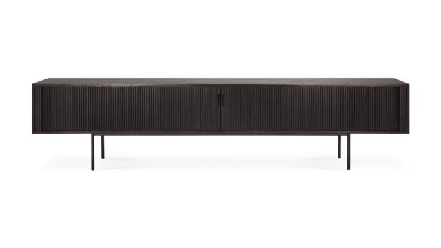 Teak Zwart Roller Max TV-meubel 242 x 45cm Ethnicraft