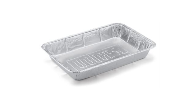 Weber Aluminium-Tropfschalen, groß, 10er-Set