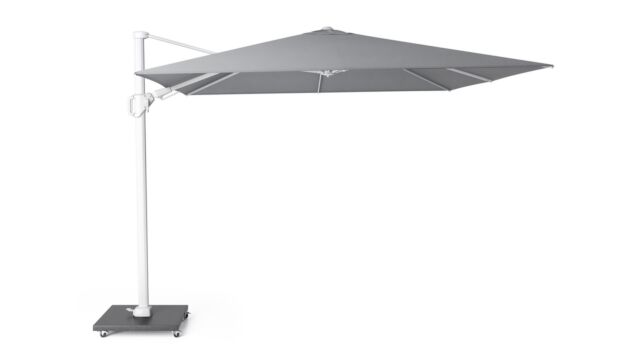 Zweefparasol Challenger T2 Premium 300 x 300cm Mast Wit - Doek Manhattan