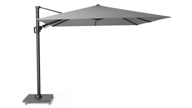 Zweefparasol Challenger T2 Premium 300 x 300cm Mast Antraciet - Doek Manhattan