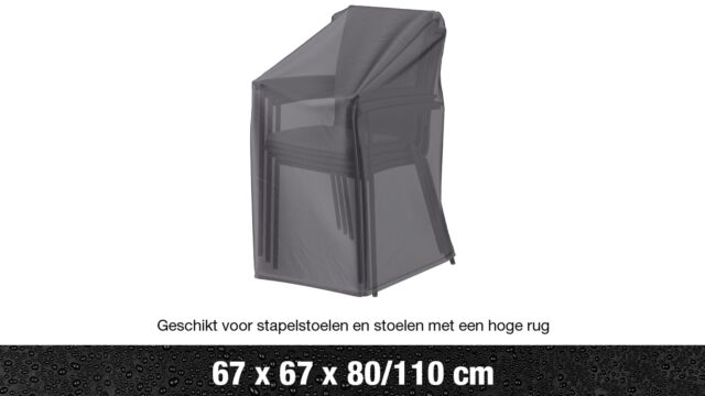 AeroCover Stacking chair cover – Gas spring chair cover  67x67x80x110cm