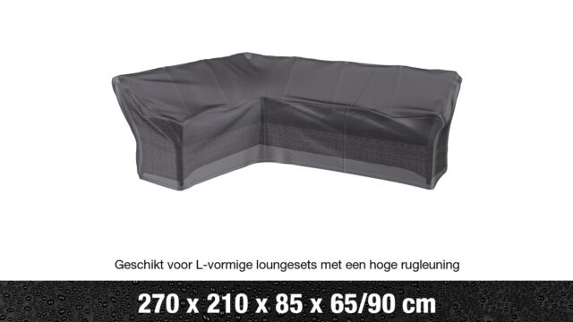 AeroCover Loungesethoes Hoekset Hoge Rug L-vorm Rechts 210x270x90cm