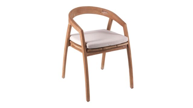 Teak Stoel Jakarta Designstoel Licht Geborsteld