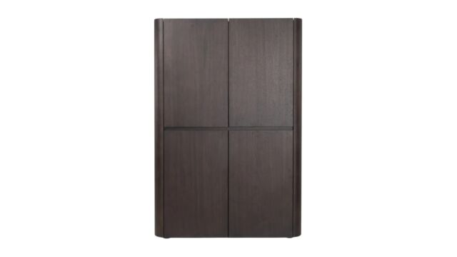 Dark Walnut Barkast Met 4 Draaideuren + 2 Laden Donkere Walnoot Fineer - VERWACHT TOONZAAL EINDE OKTOBER 2026