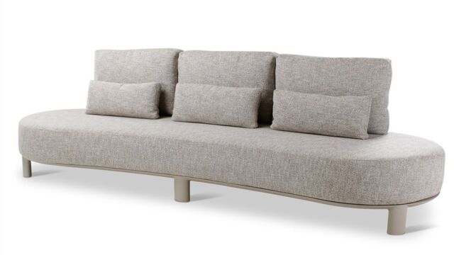 Alu Lounge Nimbo 3-zit Frame Topo - Stone Weaving + Sneldrogende Kussens Ensis + Cover