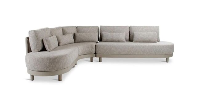 Alu Corner Lounge Dubai Alu Frame Topo - Stone Weaving + QDF Cushions Ensis Alu Corner Lounge Dubai Alu Frame Topo - Stone Weaving + QDF Cushions Ensis