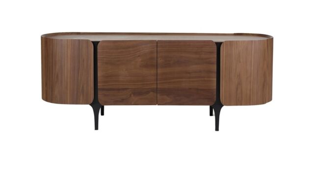 Esmay Dressoir 4 Deuren Walnut 200cm x 50cm x H55cm Esmay Dressoir 4 Deuren Walnut 200cm x 50cm x H55cm