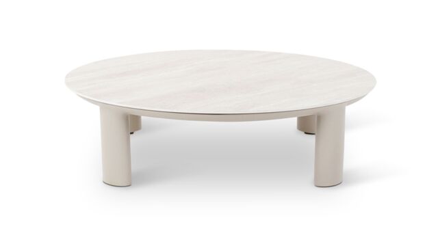 Nimbo Salontafel Alu Frame Topo - Keramiek Top Travertino