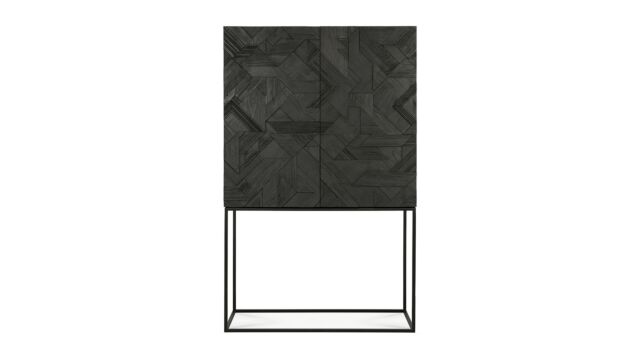 Teak Zwart Graphic Opbergkast 100 x 45cm Ethnicraft