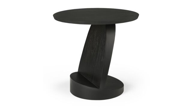 Teakholz schwarz Oblic Beistelltisch 52 x 52cm Ethnicraft