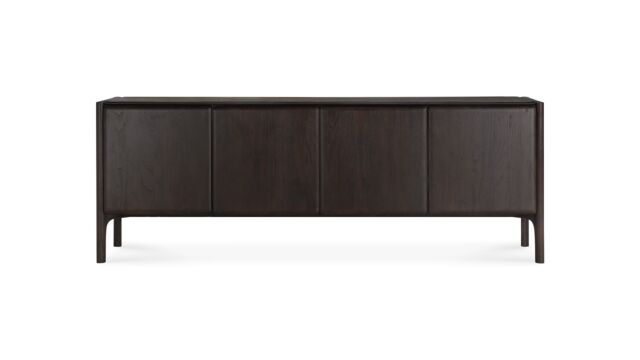 Teak dark brown PI sideboard 230 x 45cm Ethnicraft