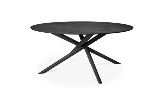 Eichenholz Schwarz Mikado Tisch 150 x 150cm Ethnicraft