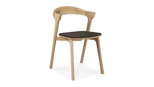 Chêne & Dark Brown Chaise Bok 50 x 54cm Ethnicraft