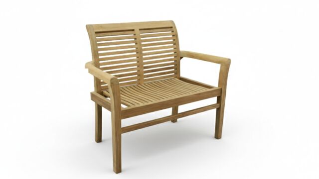 Gartenbank Ergonomisch 2-Sitzer stapelbar 105 x 93 x 63cm - Diamond Collection