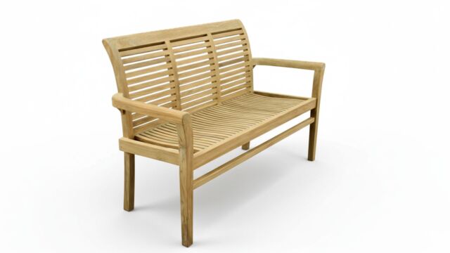 Gartenbank Ergonomisch 2-Sitzer stapelbar 145 x 93 x 63cm - Diamond Collection