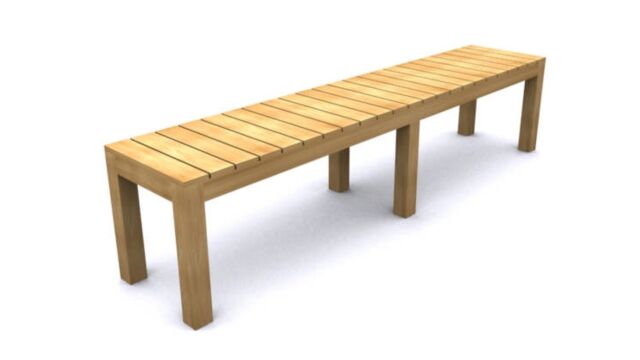 Gartenbank Teak Limited Edition 198 x 40 x H45cm - Diamond Collection