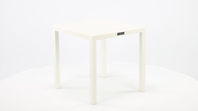 Alu Bijzettafel Palma White Mat 45 x 45 x H45cm