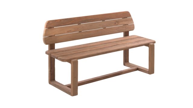 Teak Garden Bench Leon 160cm - Recup Teak