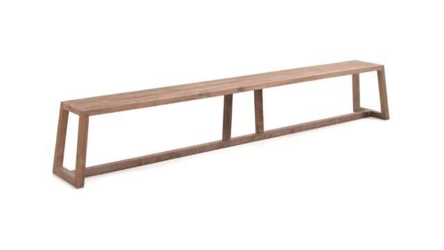 Teak-Gartenbank Helsinki 300 cm x 40 cm x H 45 cm – Recup-Teak