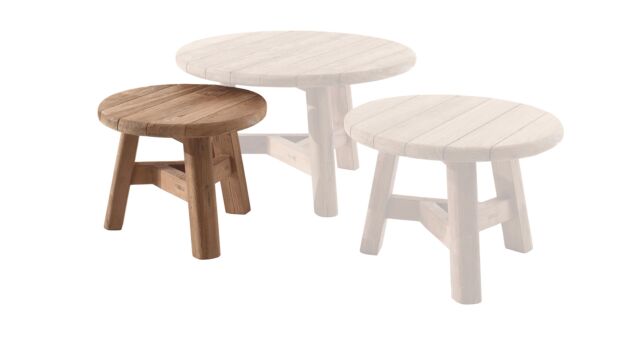 Teak Lounge Casablanca Coffee Table Recup Teak Dia 50cm x H38cm