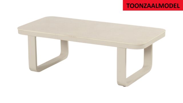 Milano Lounge Salontafel Alu Frame Zand + Keramiek Top ***TOONZAALMODEL***