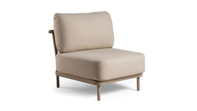 Alu Lounge Fresca Tussenstuk Frame Champagne Met Kussens Navajo White