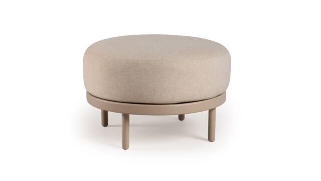 Alu Lounge Fresca Pouf Frame Champagne With Cushion Navajo White