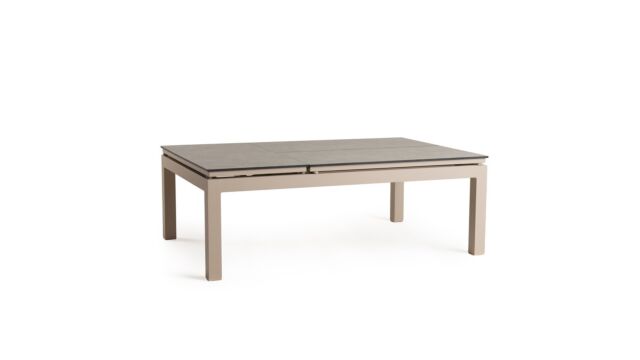 Alu Salontafel Flip-Up Frame Champagne Met Tespa Ophira Top 