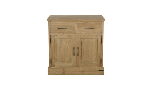 Teak Sideboard Classic 90 cm 2 Drehtüren + 2 Schubladen Classic-Line Diamond Collection