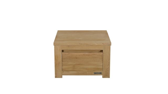 Quadratischer Couchtisch mit 2 grifflosen Schubladen, 060 x 060 cm, Diamond Collection